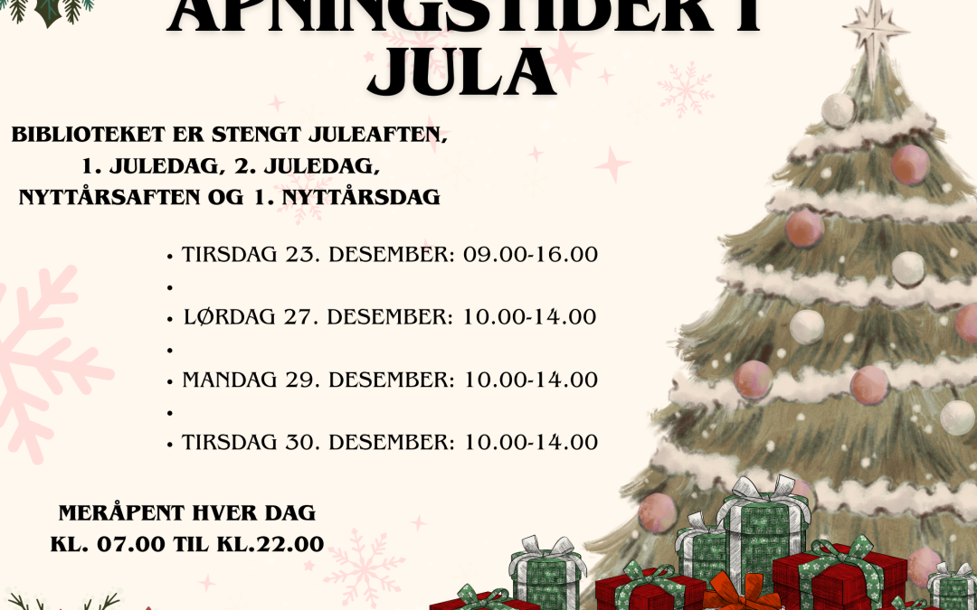 ✨ Vi holder dørene åpne i jula – se tidene her!