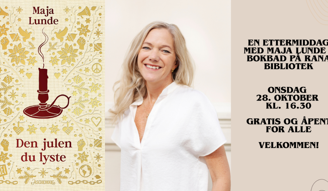 📚 Maja Lunde til Rana bibliotek!
